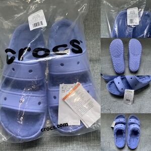 Size 10 Women’s Fuzz Lined Sandal in Moon Jelly Color/NWT